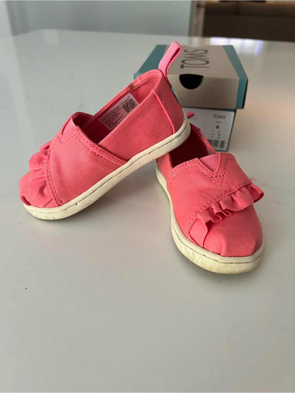 TOMS Alpargata Tea Rose Canvas Shoes